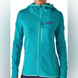 NWOT Patagonia Teal Better Sweater Full-Zip Hooded Jacket - Women's size medium